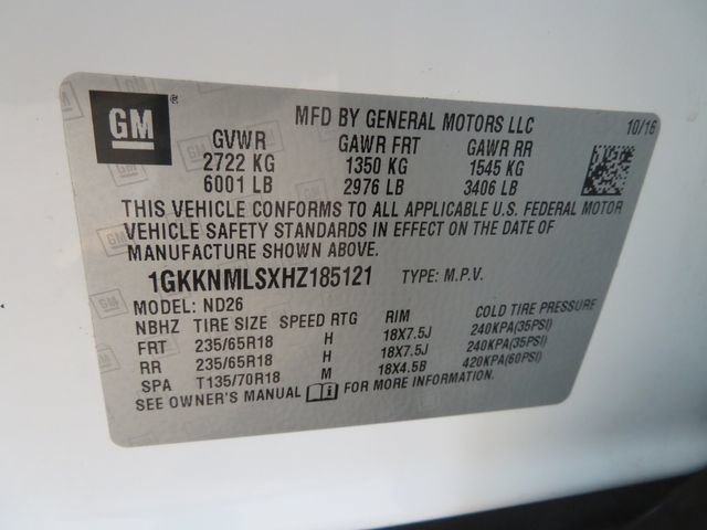 Used 2017 GMC Acadia SLT w/ LPO, Cargo Package FWD image 23