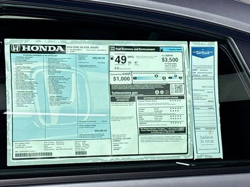 New 2026 Honda Civic Sport image 24