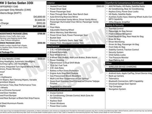 Used 2023 BMW 330i Sedan w/ Driving Assistance Package image 50