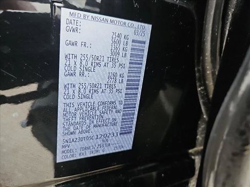 Used 2025 Nissan Murano Platinum w/ Cargo Package AWD/4WD image 24