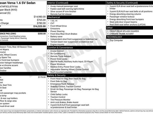 Used 2012 Nissan Versa SV w/ Convenience Pkg image 7