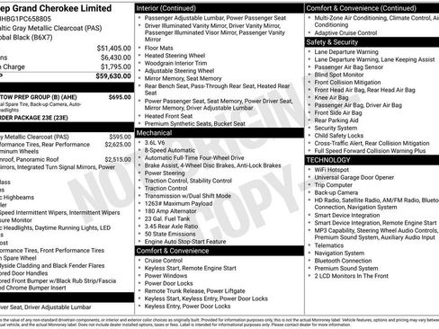 Used 2023 Jeep Grand Cherokee Limited w/ Trailer Tow Prep Group (B) AWD/4WD image 4