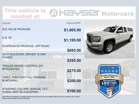 Certified 2016 GMC Sierra 1500 SLE w/ SLE Value Package image 9