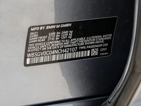Used 2022 BMW M8 Gran Coupe xDrive Competition w/ M Carbon Exterior Package AWD/4WD image 68