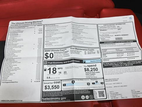 Used 2025 BMW M3 Competition w/ Executive Package image 79