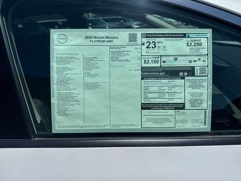 New 2026 Nissan Murano Platinum w/ Cargo Package AWD/4WD image 32