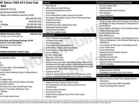 Used 2024 GMC Sierra 1500 AT4 w/ AT4 Preferred Package AWD/4WD image 2