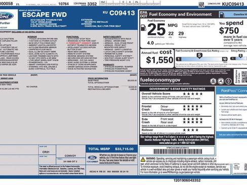 Used 2019 Ford Escape Titanium FWD image 28