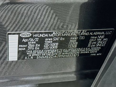 Certified 2022 Hyundai Santa Fe SEL AWD/4WD image 34