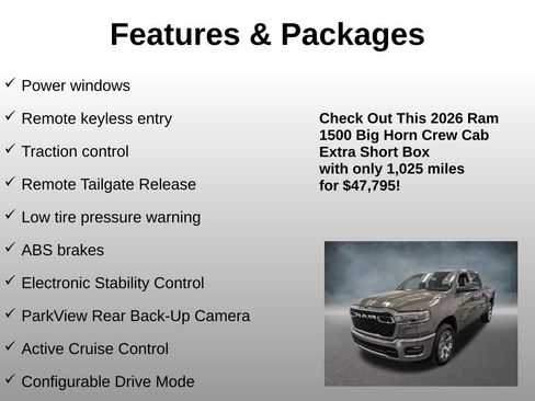 Used 2026 RAM 1500 Big Horn AWD/4WD image 13