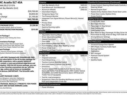 Used 2020 GMC Acadia SLT w/ Premium Package FWD image 1