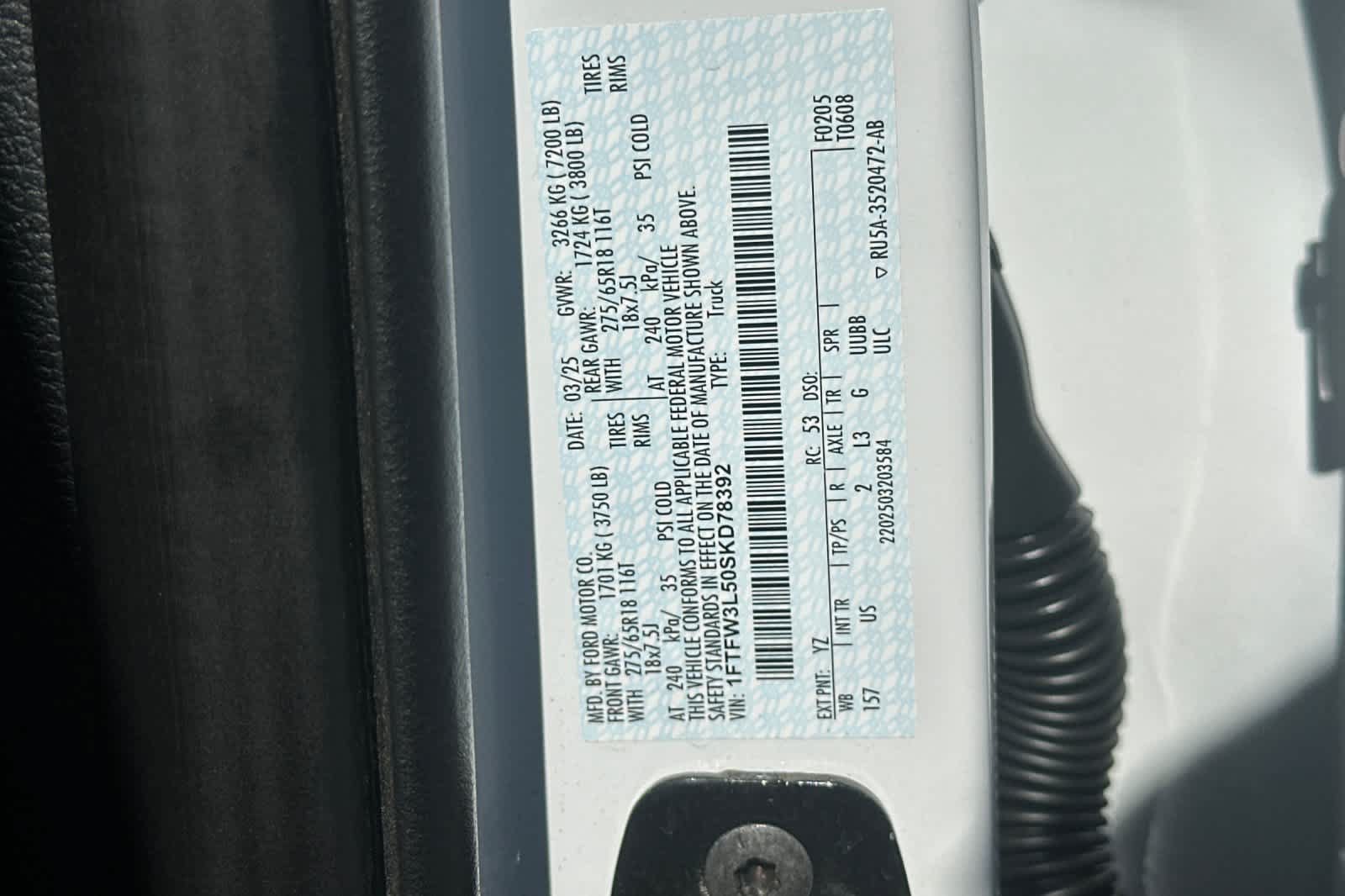 Certified 2025 Ford F150 XLT w/ Equipment Group 301A Standard AWD/4WD image 26