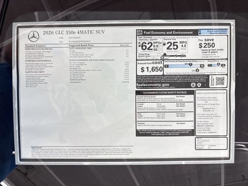 New 2026 Mercedes-Benz GLC 350e 4MATIC image 31