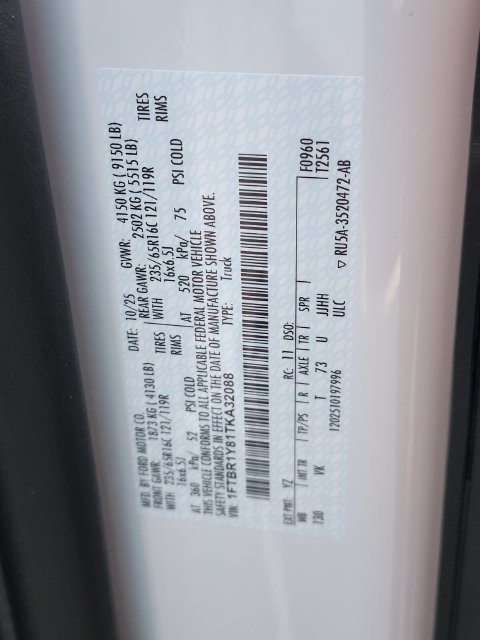 New 2026 Ford Transit 250 Low Roof w/ Load Area Protection Package RWD image 30