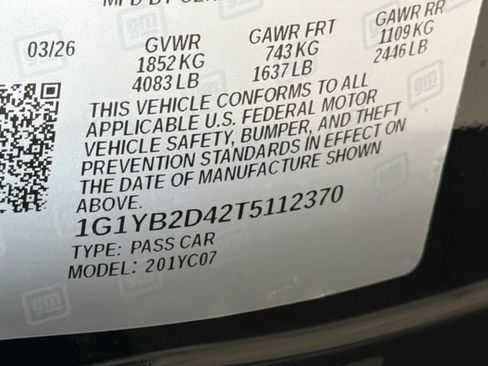 New 2026 Chevrolet Corvette Stingray Preferred Cpe w/ 2LT image 26