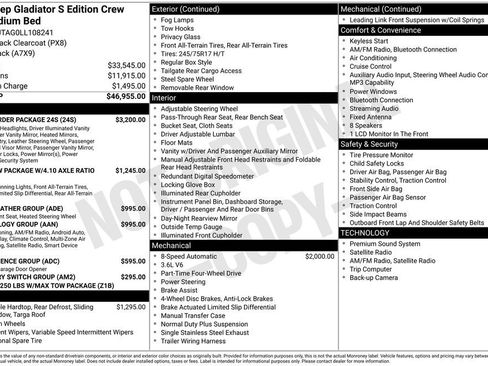 Used 2020 Jeep Gladiator Sport w/ Quick Order Package 24S image 6