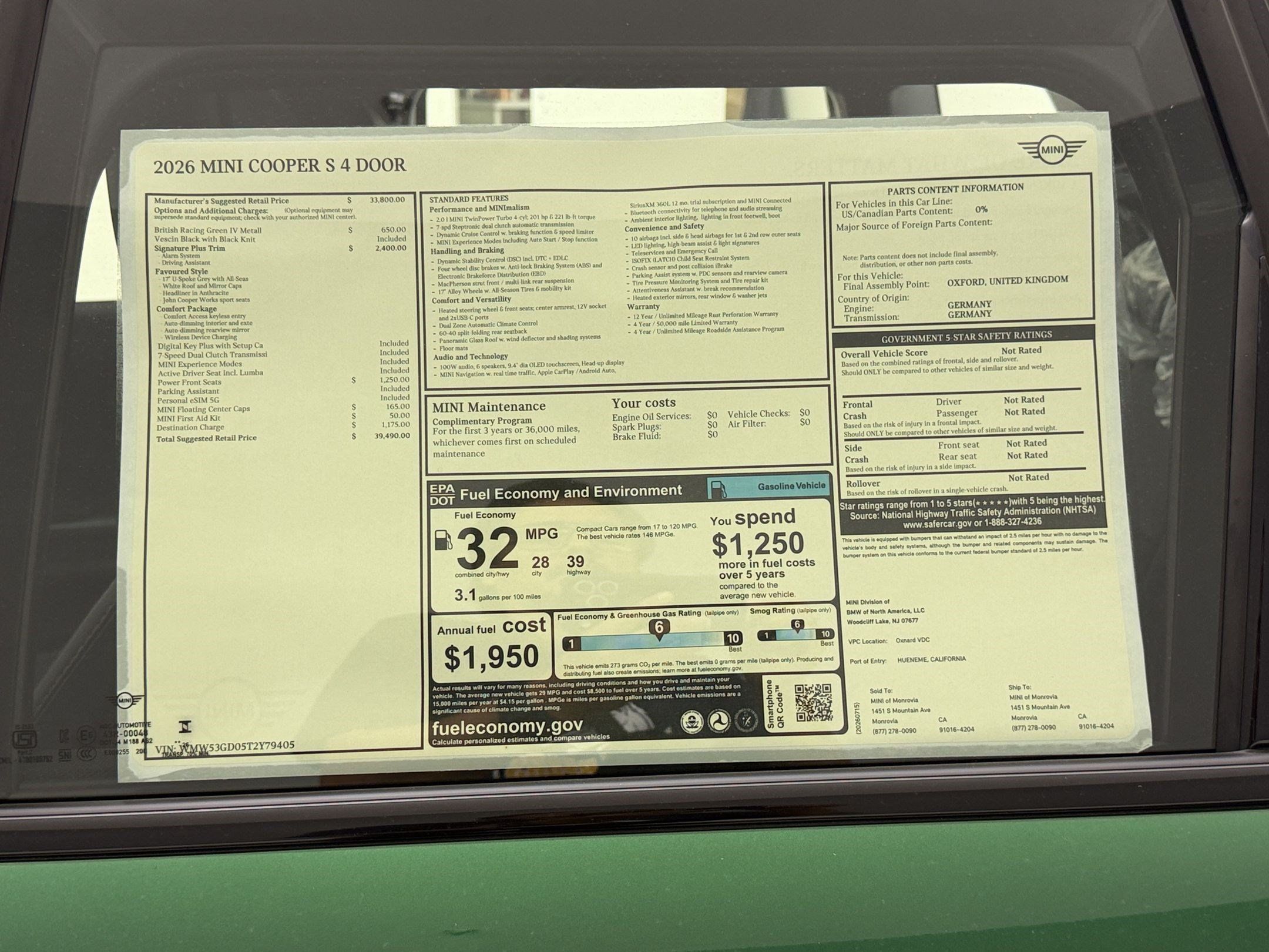 New 2026 MINI Cooper S FWD image 32