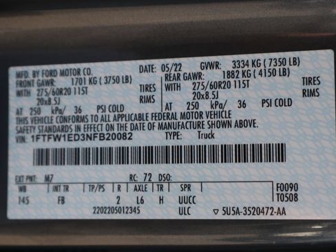 Used 2022 Ford F150 XLT w/ Equipment Group 302A High AWD/4WD image 51