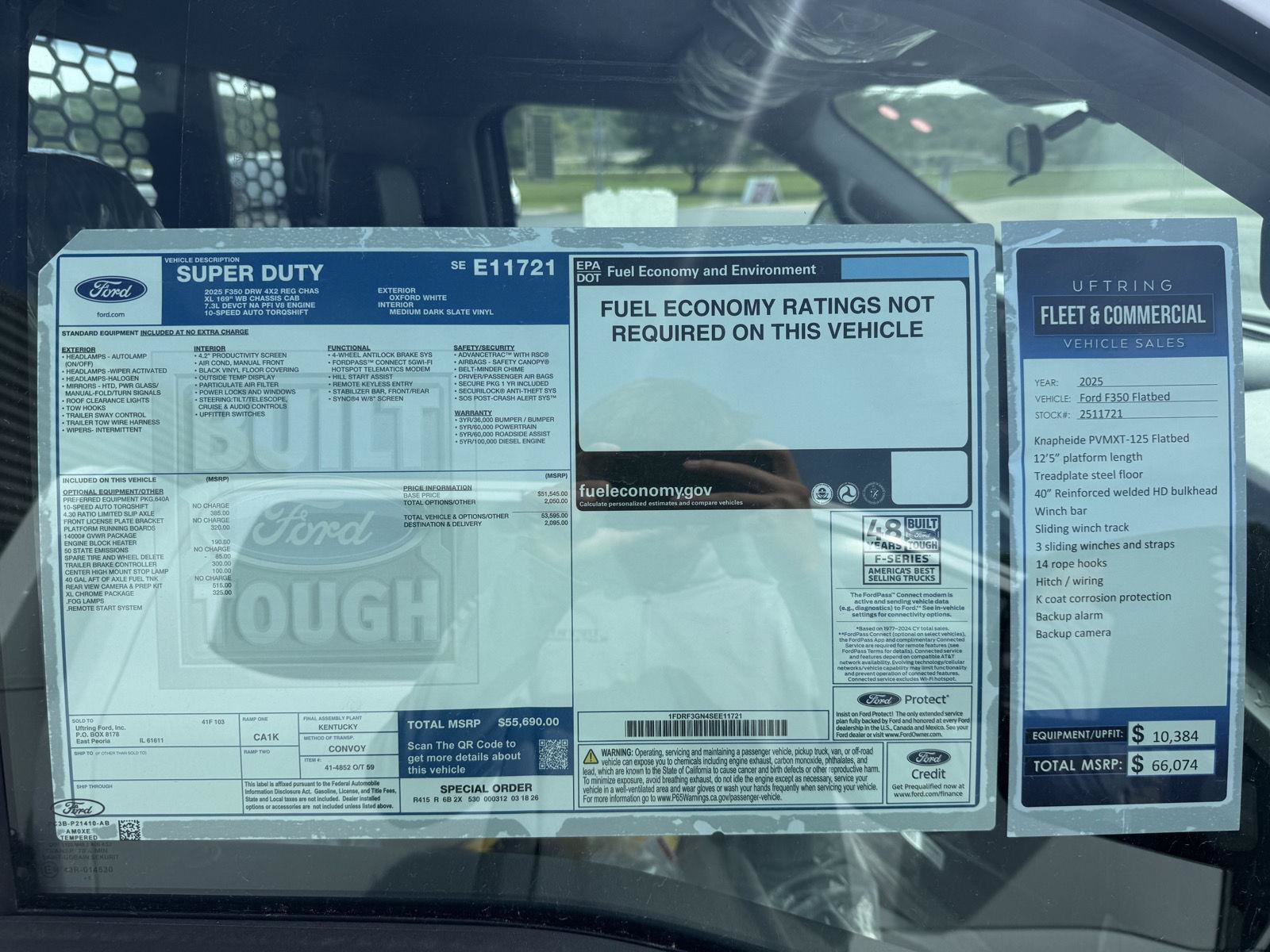 New 2025 Ford F350 XL w/ XL Chrome Package RWD image 18