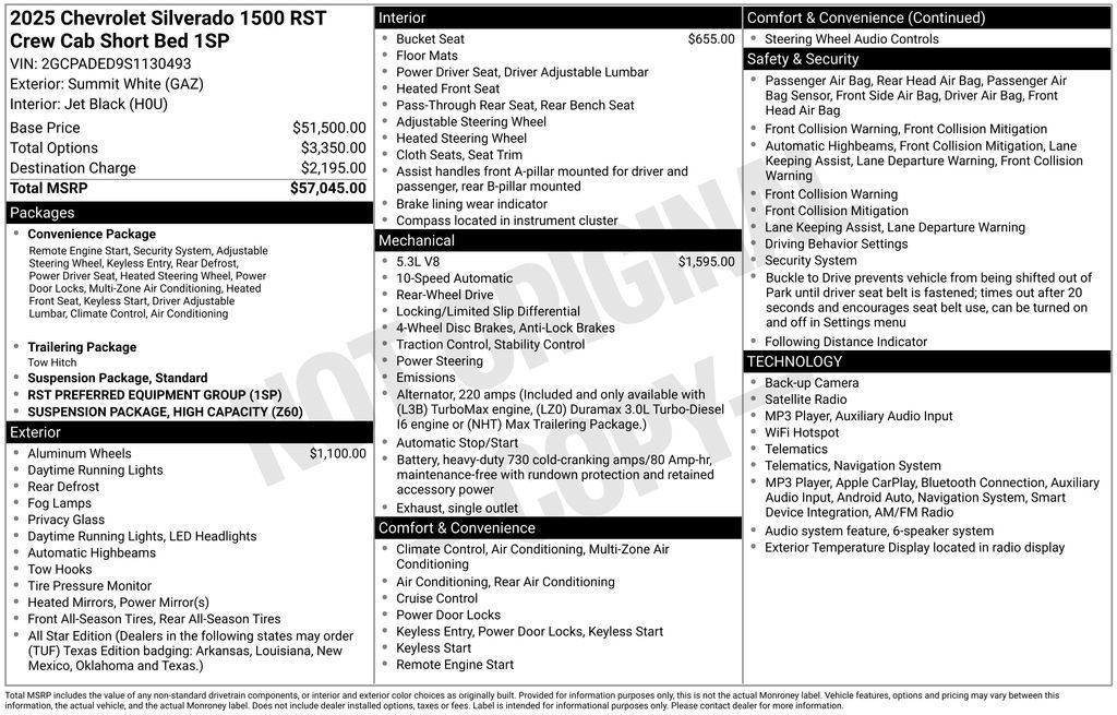 Used 2025 Chevrolet Silverado 1500 RST RWD image 6