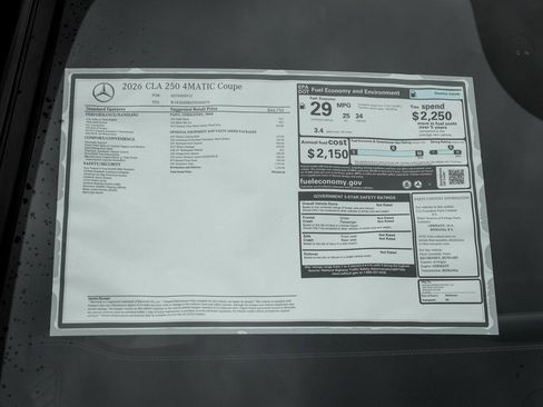 New 2026 Mercedes-Benz CLA 250 4MATIC image 24