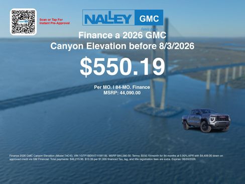 New 2026 GMC Canyon Elevation w/ Convenience Package RWD image 7