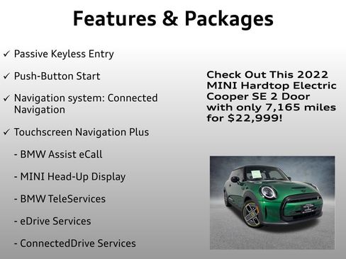 Used 2022 MINI Cooper SE FWD image 8