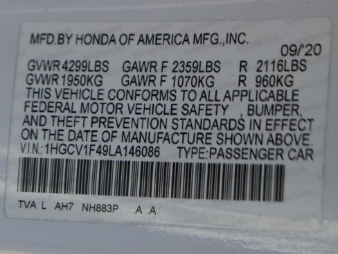 Used 2020 Honda Accord EX image 43