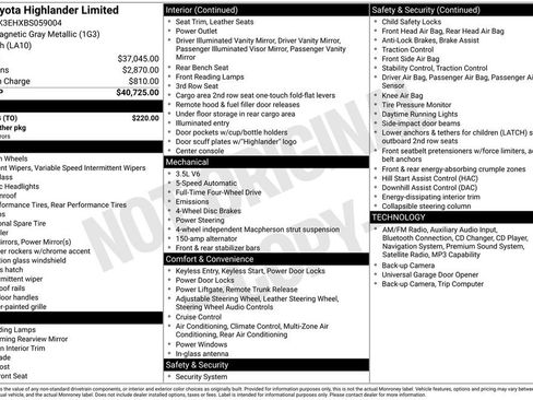 Used 2011 Toyota Highlander Limited w/ Tow Pkg AWD/4WD image 11