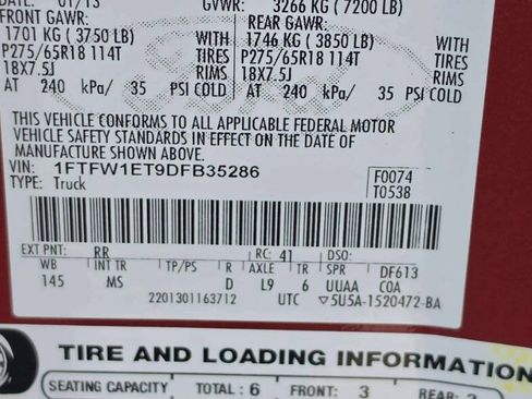 Used 2013 Ford F150 XLT w/ Luxury Equipment Group AWD/4WD image 10