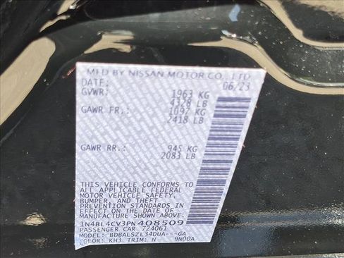 Certified 2023 Nissan Altima 2.5 SR FWD image 23