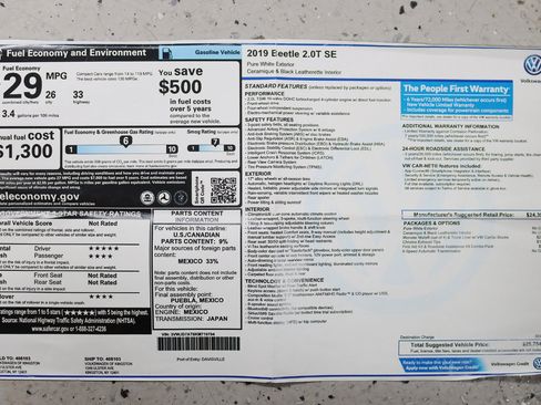 Used 2019 Volkswagen Beetle 2.0T SE FWD image 33