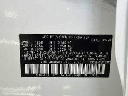 Used 2020 Subaru Legacy Touring XT w/ Popular Package #2 AWD/4WD image 12