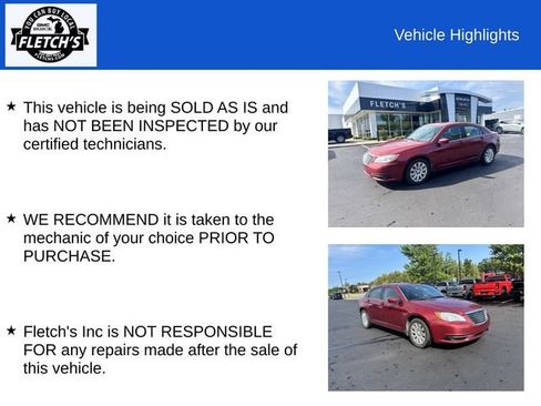 Used 2013 Chrysler 200 LX FWD image 2