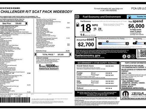 Used 2021 Dodge Challenger R/T Scat Pack RWD image 3