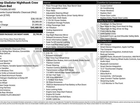 Used 2025 Jeep Gladiator Sport AWD/4WD image 15