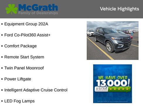 Used 2020 Ford Explorer XLT w/ Equipment Group 202A AWD/4WD image 6
