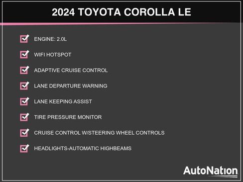 Certified 2024 Toyota Corolla LE FWD image 3
