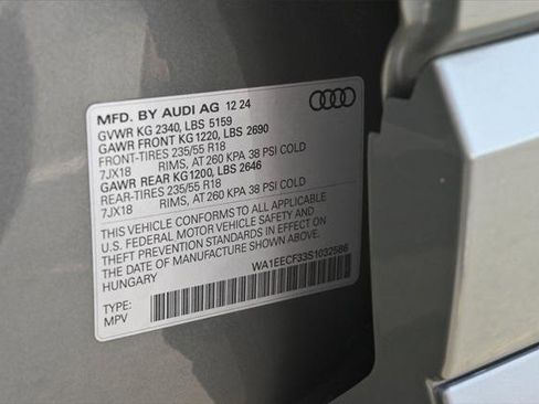 Certified 2025 Audi Q3 2.0T Premium Plus w/ Premium Plus Package AWD/4WD image 28