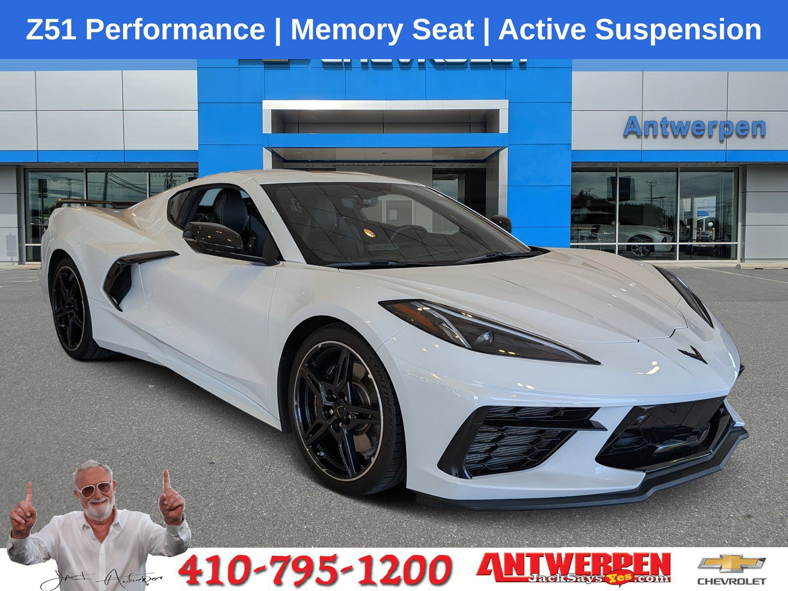 Used 2020 Chevrolet Corvette Stingray Preferred Cpe w/ 2LT Preferred Equipment Group RWD image 1