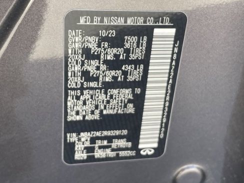 Used 2024 INFINITI QX80 Luxe image 38