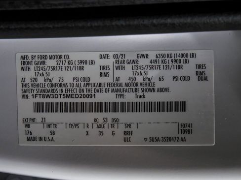 Used 2021 Ford F350 Lariat w/ Lariat Value Package image 57