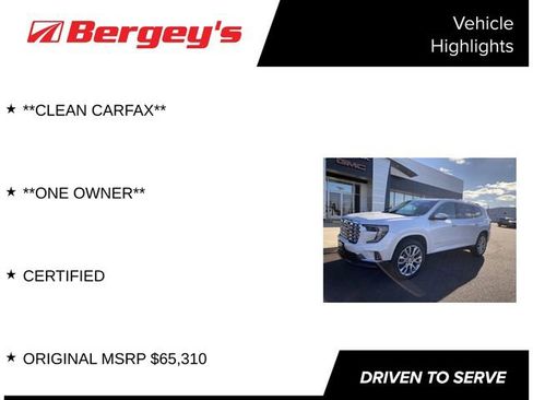 Certified 2024 GMC Acadia Denali w/ Super Cruise Package image 4