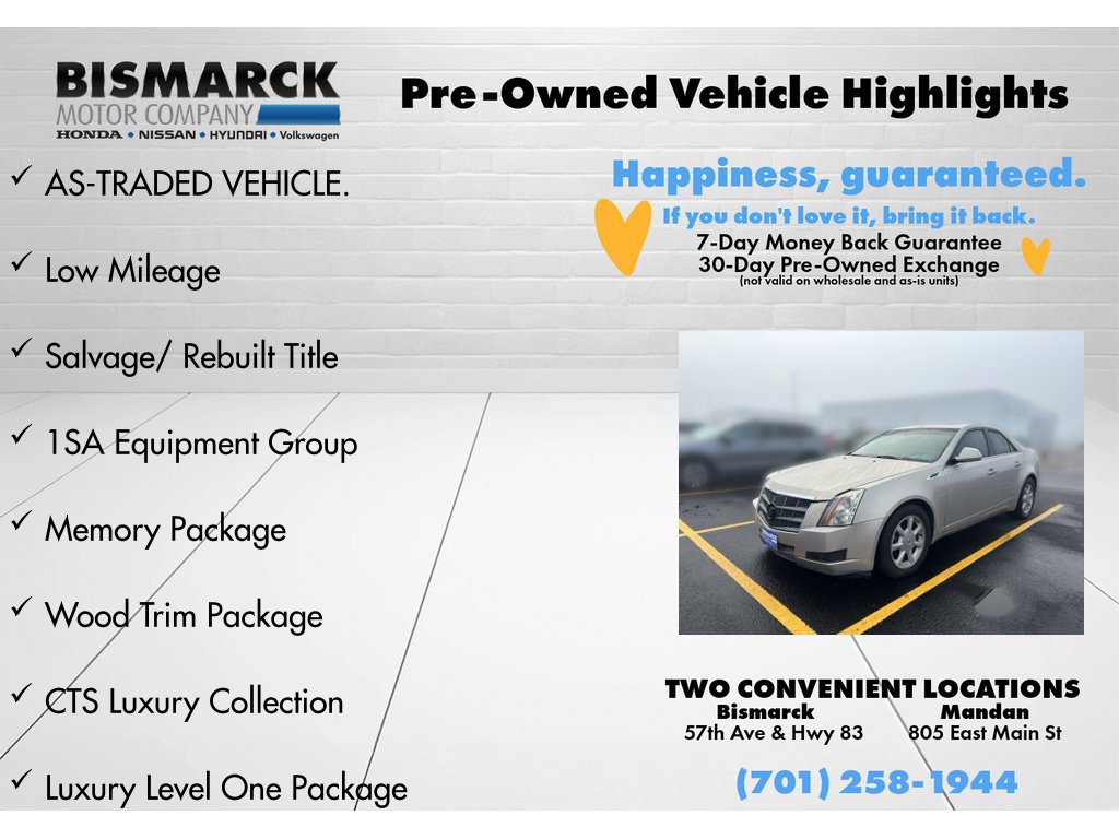 Used 2009 Cadillac CTS 3.6 AWD w/ Wood Trim Package image 8