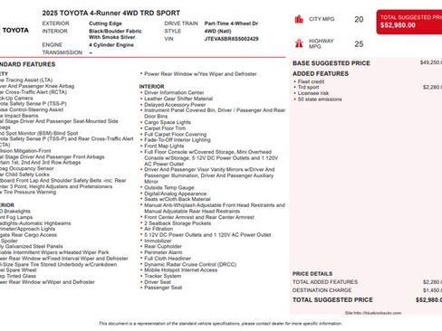 Used 2025 Toyota 4Runner TRD Sport AWD/4WD image 29