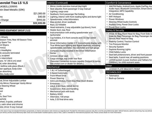 Used 2020 Chevrolet Trax LS image 25