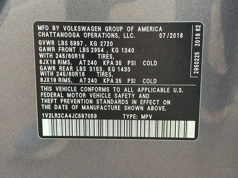 Used 2018 Volkswagen Atlas SE image 12