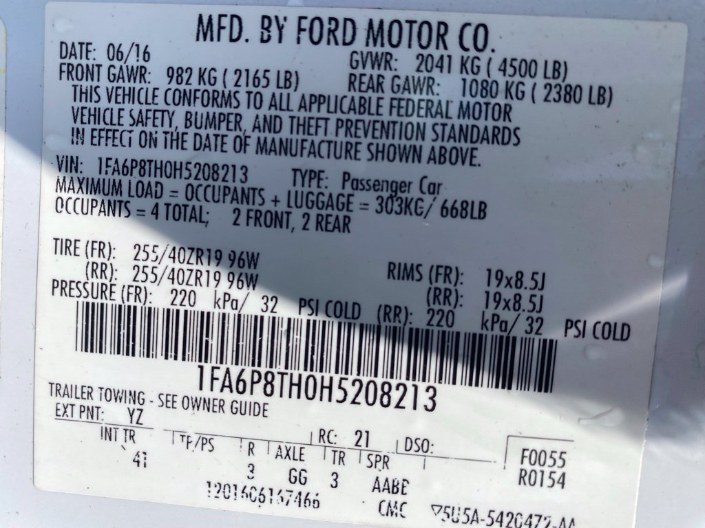 Used 2017 Ford Mustang Premium w/ Equipment Group 201A RWD image 15