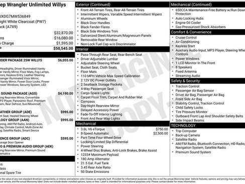 Used 2021 Jeep Wrangler Unlimited Willys image 3