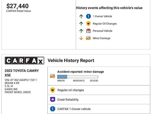 Used 2023 Toyota Camry XSE image 6